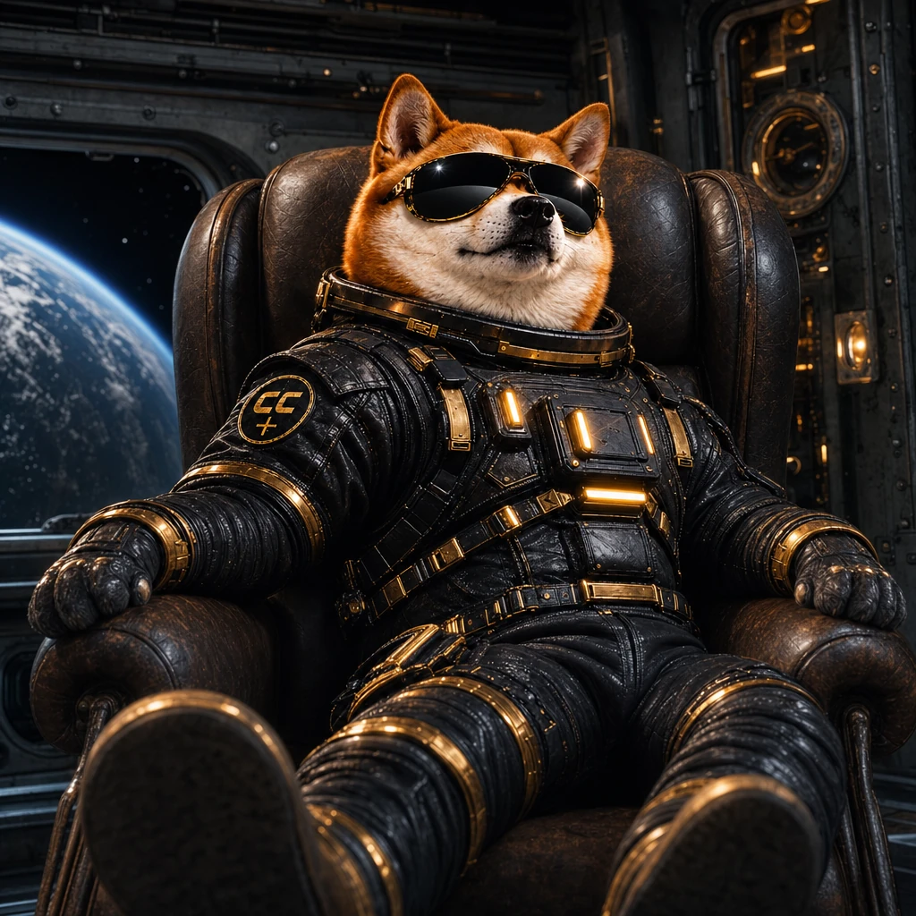 Official INULABS mascot lounging in an oversized leather command chair